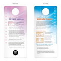 Early Detection For Breast/Testicular Cancer-Hang Tag-Door Tag
